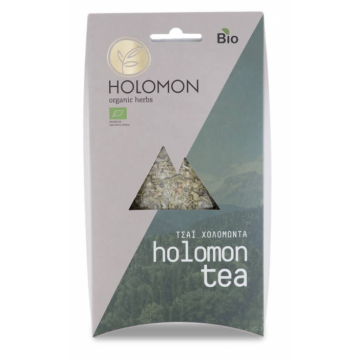 Ceai organic de plante de pe muntele Holomon, 30 g Sideritis, flori de tei, salvie, busuiocul cerbilor (, zmenta piperata, ).
