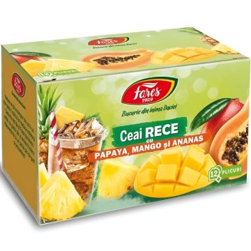 Ceai rece papaya mango ananas 12dz - FARES