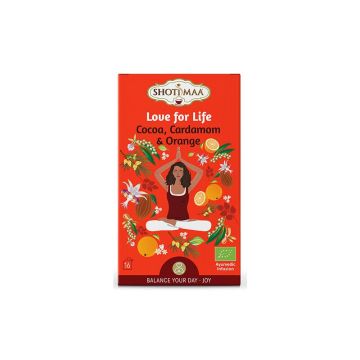 Ceai Shotimaa Balance Your Day - Love for Life - cacao, cardamom si portocala bio 16dz