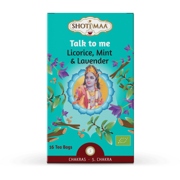 Ceai Shotimaa Chakras - Talk to Me - lemn dulce, menta si lavanda bio 16dz