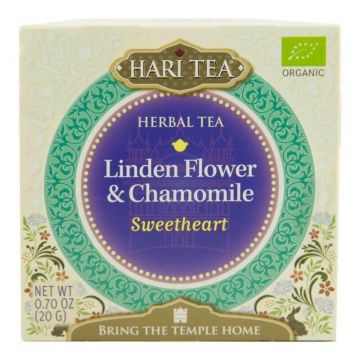 Ceai sweetheart - tei si musetel bio 10dz x 2g 20g Hari Tea