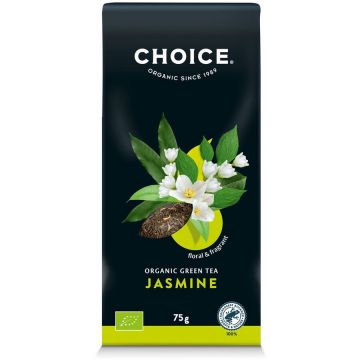 Ceai verde bio Jasmin, 75g Choice®