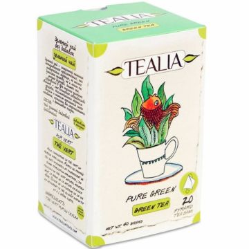 Ceai verde ceylon pure piramide 20dz - TEALIA Ceai verde ceylon pure piramide 20dz - TEALIA