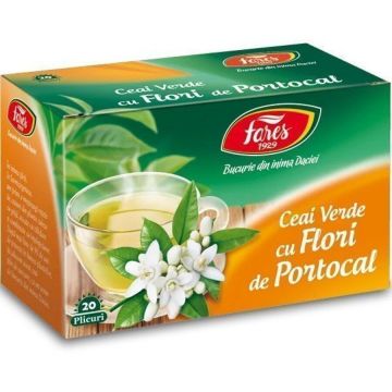 Ceai verde cu flori de portocal 20 plicuri