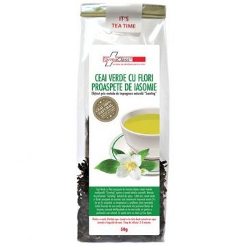 Ceai Verde cu Flori Proaspete de Iasomie Farma Class, 50g