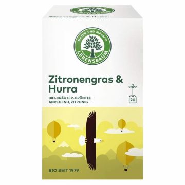 Ceai verde lemongrass hurra eco 20dz - LEBENSBAUM Ceai verde lemongrass hurra eco 20dz - LEBENSBAUM