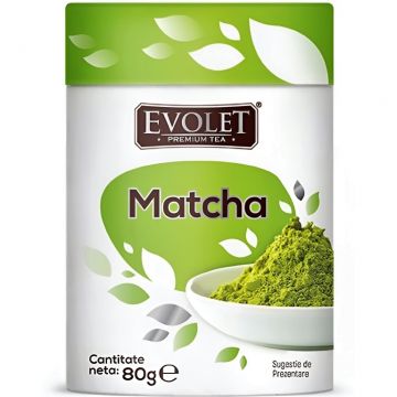 Ceai verde matcha pulbere Premium 80g - EVOLET