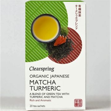 Ceai verde sencha turmeric matcha eco 20dz - CLEARSPRING