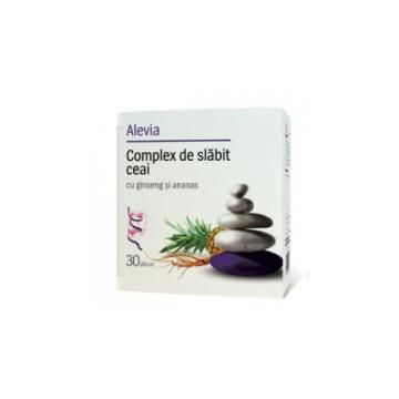 Complex de slabit ceai cu ginseng si ananas 30plicuri ALEVIA