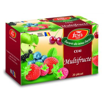 Ceai multifructe, 20 plicuri, Fares