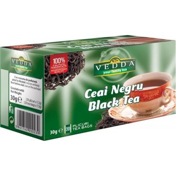 Ceai Vedda negru 20x1.5g plicuri Ceai Vedda negru 20 plicuri x 1.5g