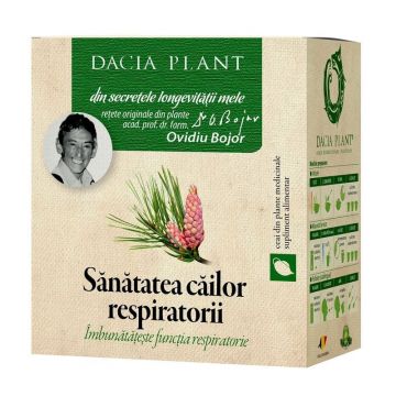 DACIA PLANT Ceai Sanatatea cailor respiratorii, 50 g DACIA PLANT Ceai Sanatatea cailor respiratorii, 50 g