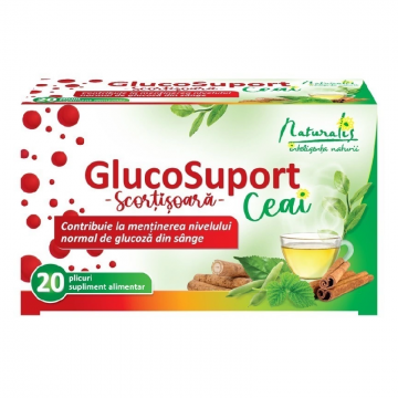 GlucoSuport Ceai, 20 plicuri, Naturalis