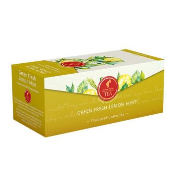 Julius Meinl Green Fresh Lemon Mint ceai verde cu lamaie si menta 25 plicuri