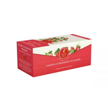 Julius Meinl Strawberry Rhubarb ceai capsuni si rubarba 25 plicuri