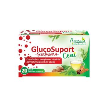 Naturalis GlucoSuport Ceai, 20 plicuri