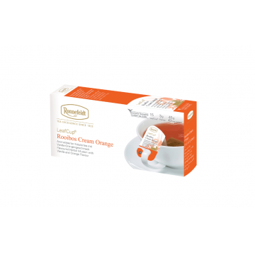 Ronnefeldt Leafcup Rooibos Cream Orange infuzie plante 15 pliculete