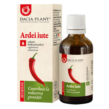 Tinctura de Ardei iute, 50ml, Dacia Plant