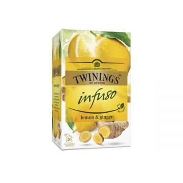 Twinings Infuso Lemon Ginger ceai infuzie cu lamaie si ghimbir